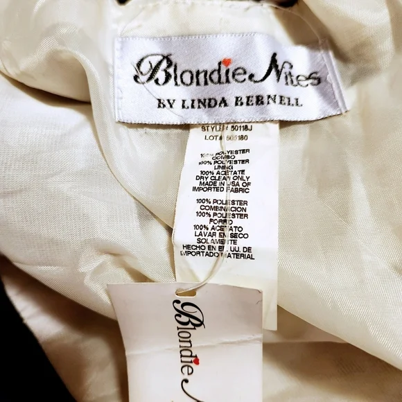 Blondie Nites Black and White Strapless Dress - Picture 10 of 11